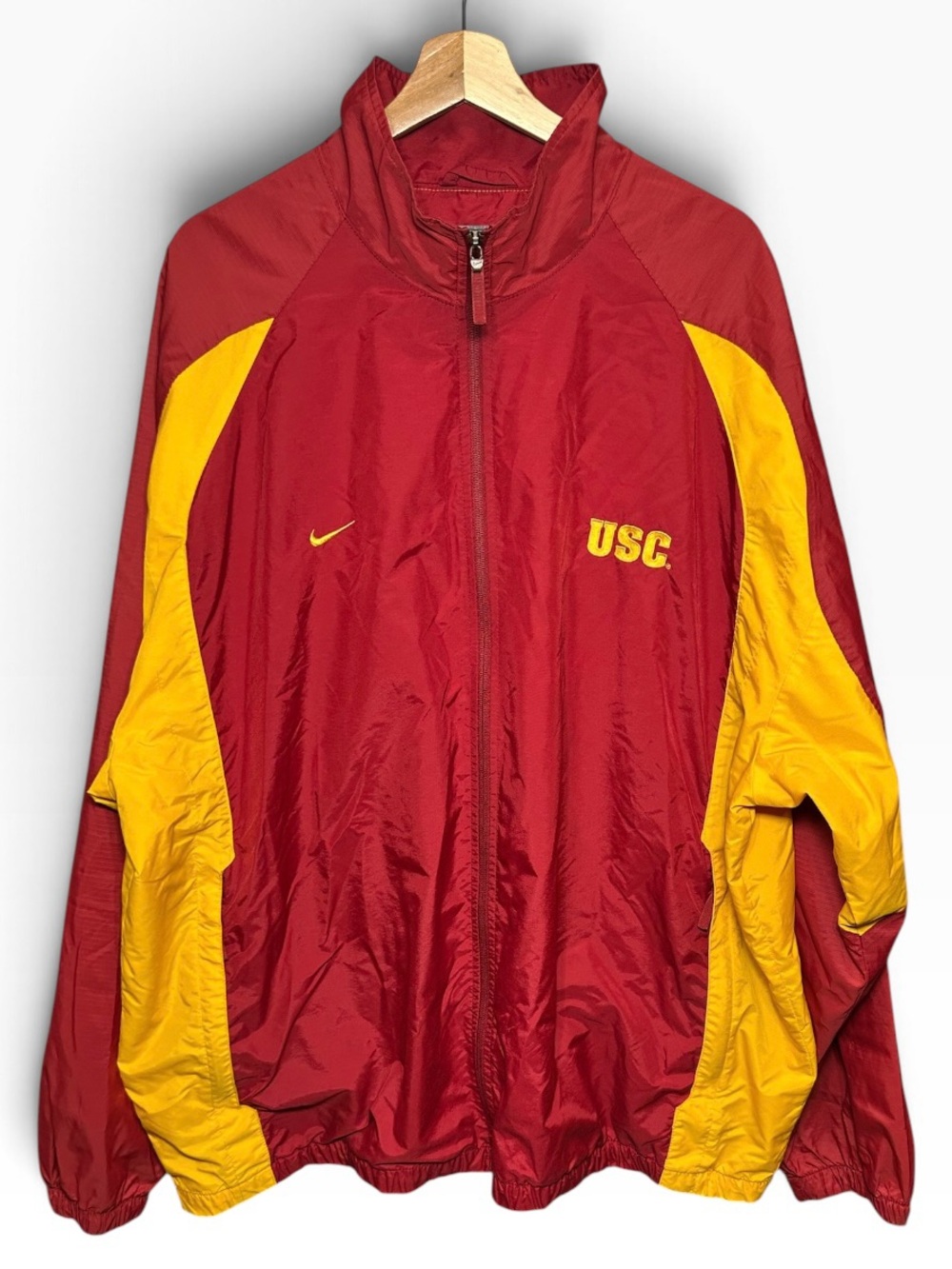 Vintage  Nike Fit Storm USC Trojans Pullover Zip Windbreaker Size XXL